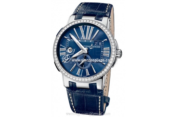Ulysse Nardin Executive Dual Time 43mm 243-00b/43 Stainless Steel Automatic