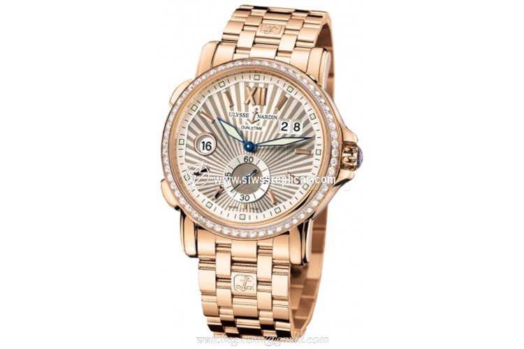 Ulysse Nardin GMT Big Date 42mm 246-55b-8/30 18k Rose Gold Automatic