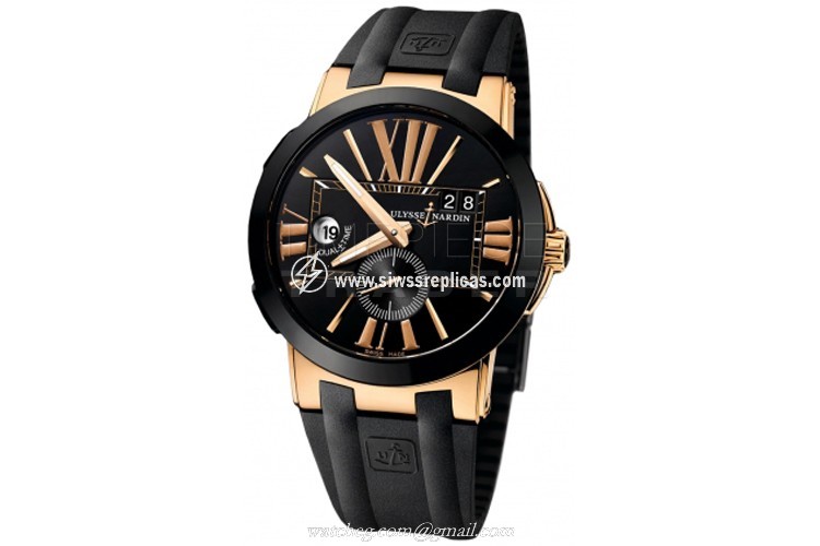 Ulysse Nardin Executive Dual Time 43mm 246-00-3/42 18k Rose Gold Automatic