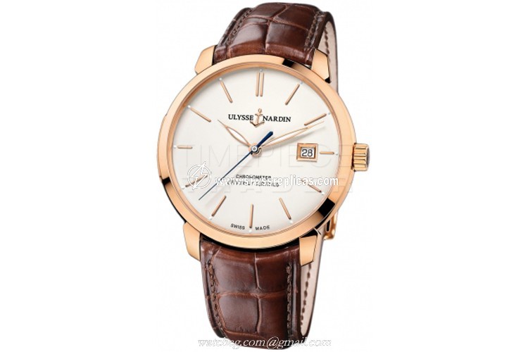 Ulysse Nardin San Marco Classico Automatic 40mm 8156-111-2/91 18k Rose Gold Automatic - Chronometer