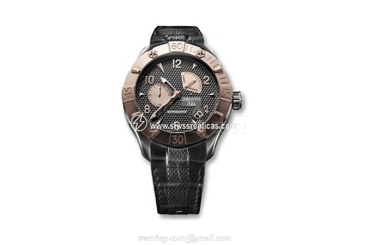 Zenith Defy Classic Elite Power Reserve 86.0516.685/21.C648 Stainless steel and 18k rose gold Self Winding