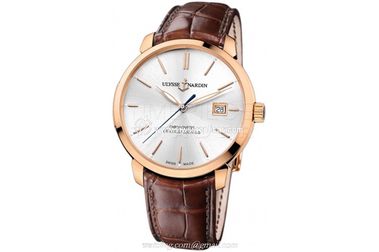 Ulysse Nardin San Marco Classico Automatic 8156-111-2/90 18k Rose Gold Automatic