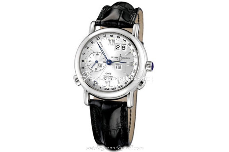 Ulysse Nardin GMT +/- Perpetual 38.5mm 320-22/31 18k White Gold Automatic