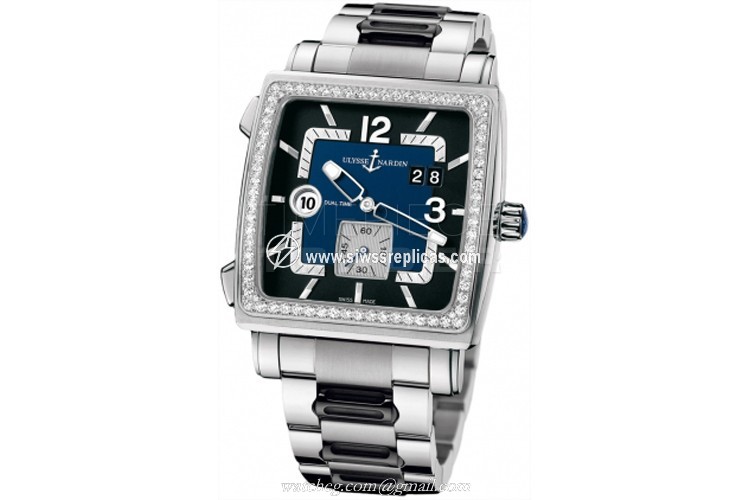 Ulysse Nardin Quadrato Dual Time 243-92b-7m/632 Stainless Steel Automatic