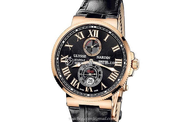 Ulysse Nardin Maxi Marine Chronometer 43mm 266-67/42 18k Rose Gold Automatic