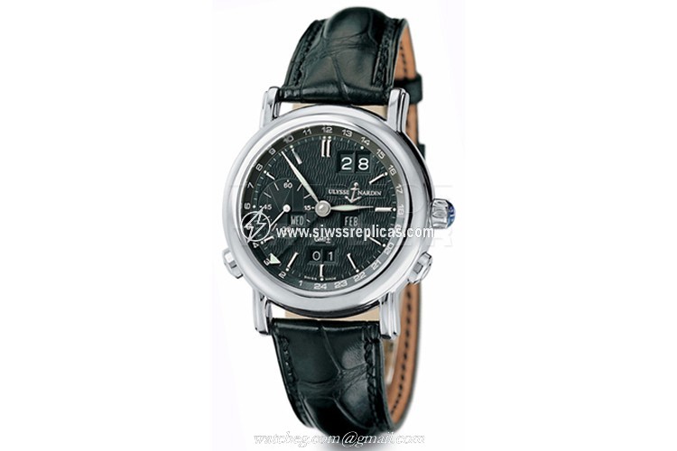 Ulysse Nardin GMT +/- Perpetual 38.5mm 320-22/92 18k White Gold Automatic