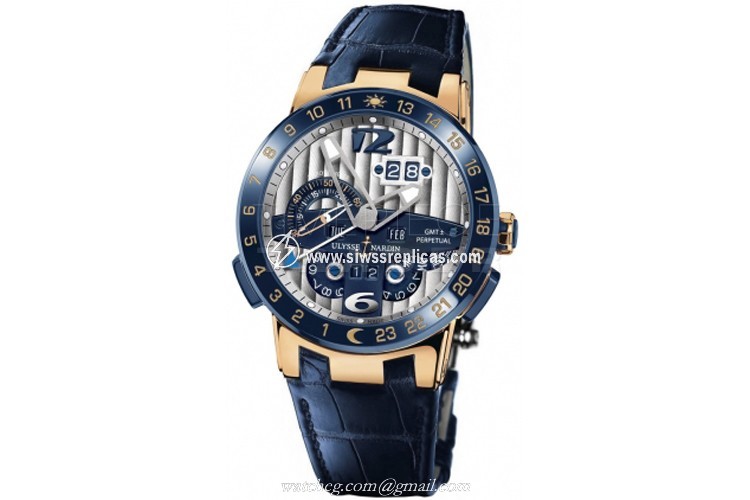 Ulysse Nardin El Toro GMT +/- Perpetual Calendar 326-00 18k Rose Gold Automatic - Chronometer