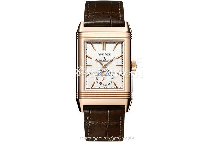 Jaeger LeCoultre Reverso 3912420 Tribute Calendar 18kt Rose Gold Manual Wind