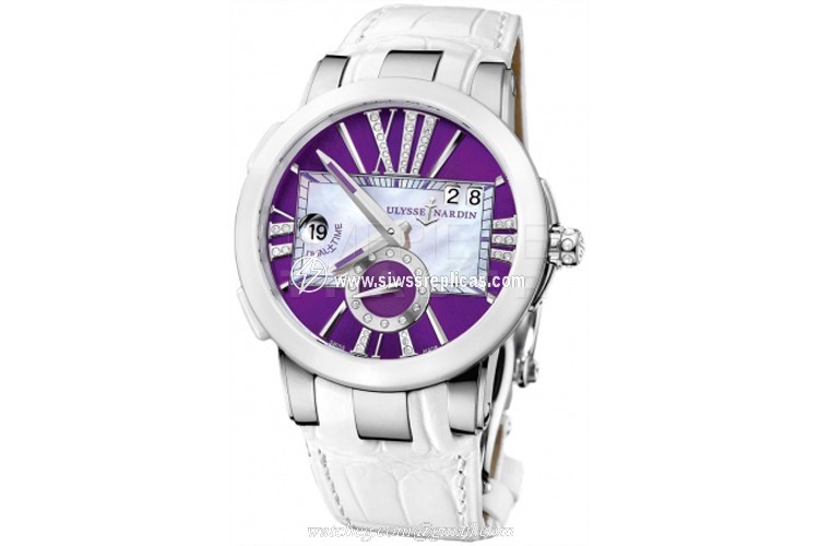 Ulysse Nardin Executive Dual Time Lady 243-10/30-07 Stainless Steel Automatic