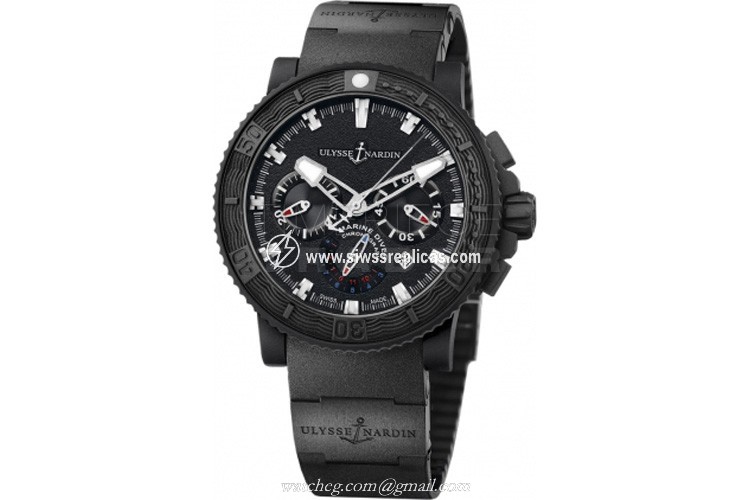 Ulysse Nardin Maxi Marine Diver Black Sea Chronograph 353-92-3C Stainless Steel Automatic Chronograph