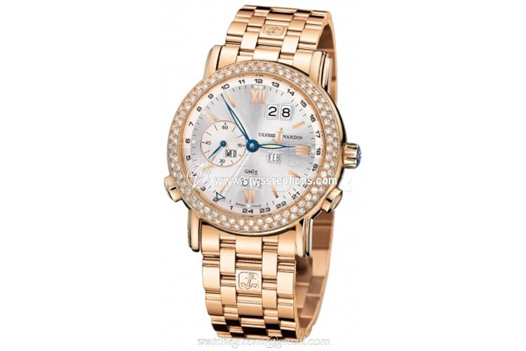 Ulysse Nardin GMT +/- Perpetual 38.5mm 326-28-8 18k Rose Gold Automatic