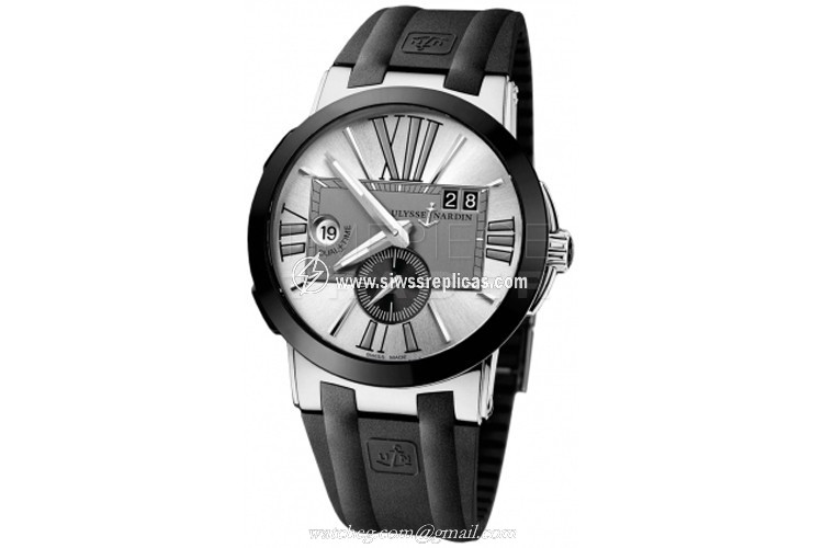 Ulysse Nardin Executive Dual Time 43mm 243-00-3/421 Stainless Steel Automatic