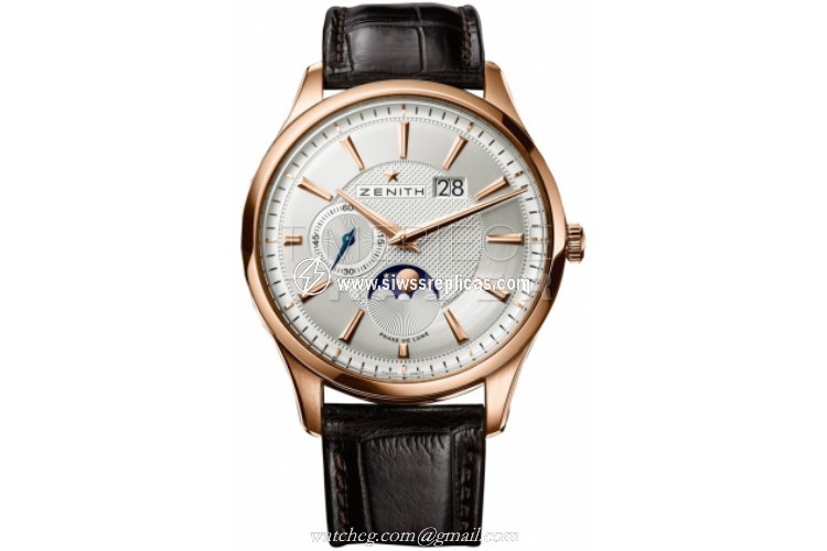 Zenith Captain Moonphase 18.2140.691/02.c498 18k Rose Gold Automatic