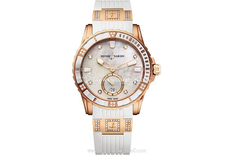 Ulysse Nardin Diver 3202-190-3C/10.10 18kt Rose Gold Automatic