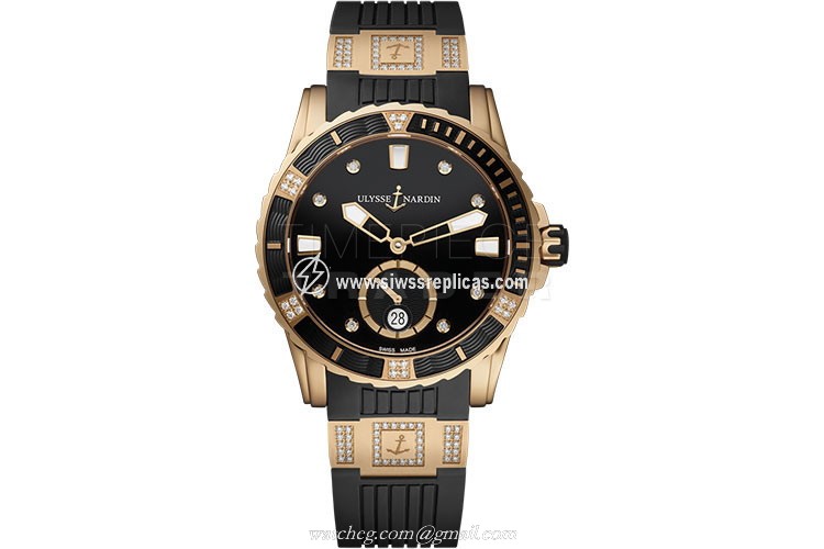 Ulysse Nardin Diver 3202-190-3C/12.12 18kt Rose Gold Automatic