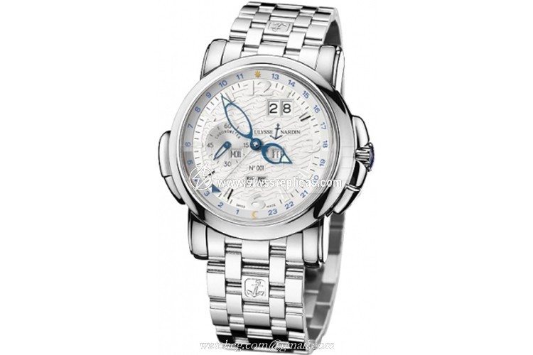 Ulysse Nardin GMT +/- Perpetual 42mm 320-60-8/60 18k White Gold Automatic - Chronometer