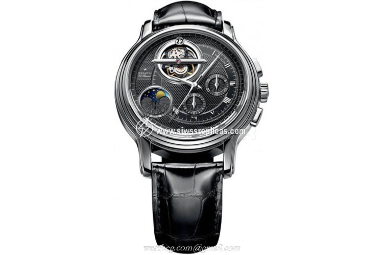 Zenith Chronomaster Tourbillon Moonphase 65.1260.4034-21.C505 18k White Gold Automatic