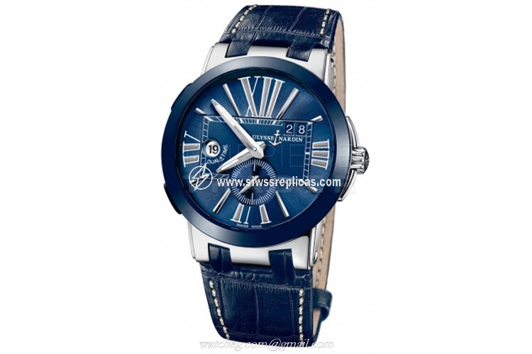 Ulysse Nardin Executive Dual Time 43mm 243-00/43 Stainless Steel Automatic 