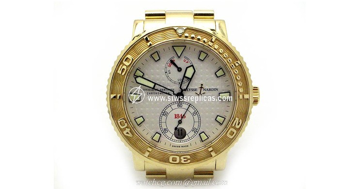 Ulysse Nardin Maxi Marine Chronometer 261-58-8 18k Yellow Gold Automatic - Chronometer
