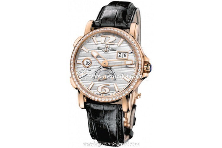 Ulysse Nardin GMT Big Date 42mm 246-55b/60 18k Rose Gold Automatic
