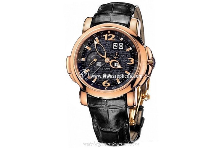 Ulysse Nardin GMT +/- Perpetual 42mm 326-60/62 18k Rose Gold Automatic - Chronometer