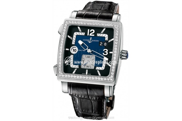 Ulysse Nardin Quadrato Dual Time 243-92b/632 Stainless Steel Automatic