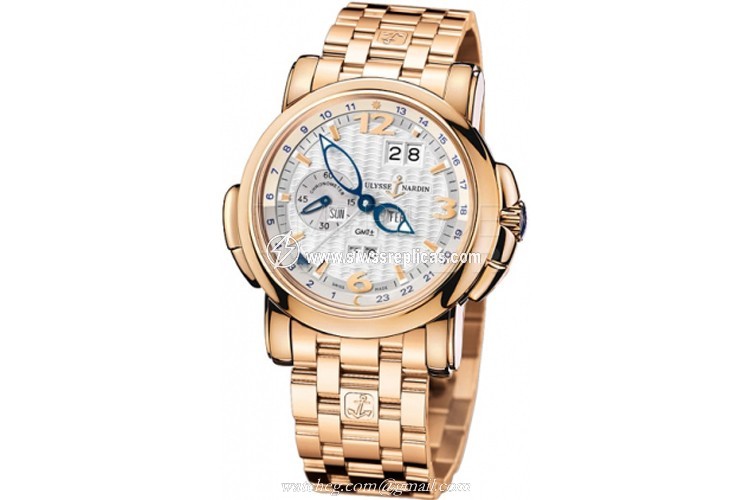 Ulysse Nardin GMT +/- Perpetual 42mm 326-60-8/60 18k Rose Gold Automatic - Chronometer