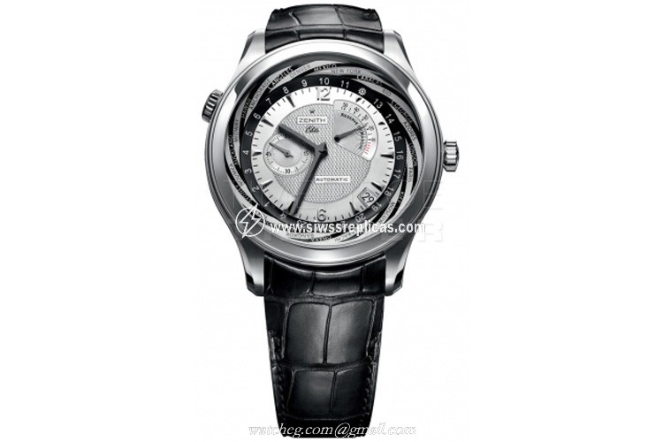 Zenith Class Traveller Multicity 03.0520.687/01.c678 Stainless steel Automatic Chronograph - Chronometer