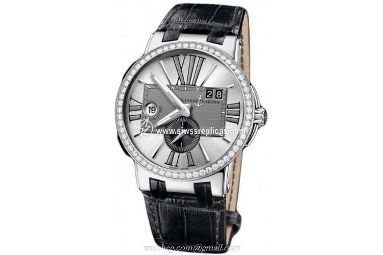 Ulysse Nardin Executive Dual Time 43mm 243-00b/421 Stainless Steel Automatic