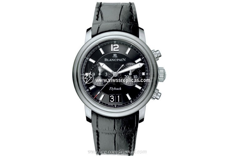Blancpain Leman Flyback Chronograph & Big Date 2885f-11b30-53b Stainless Steel Automatic