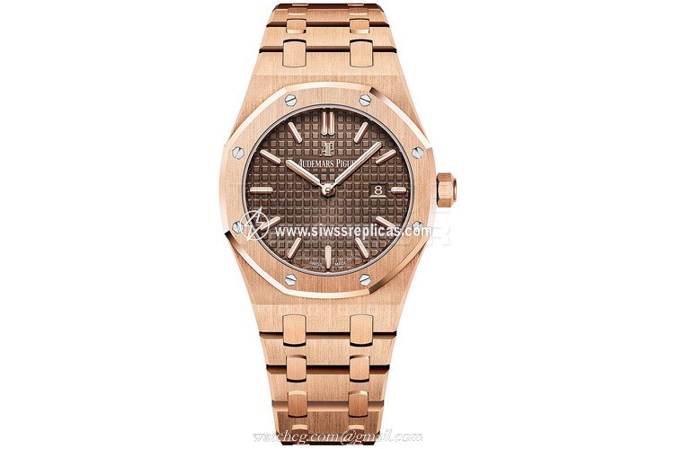 Audemars Piguet Royal Oak Quartz 67650or.oo.1261or.01 18kt Rose Gold Quartz