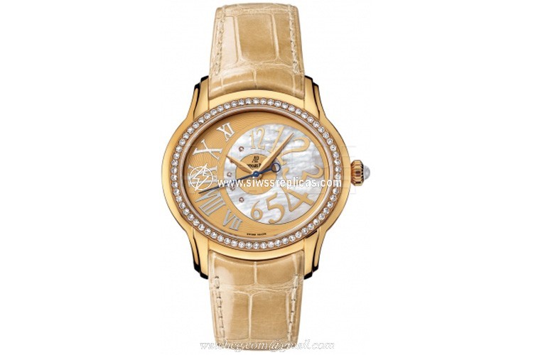 Audemars Piguet Ladies Millenary Automatic 77301ba.zz.d097cr.01 18k Yellow Gold Automatic