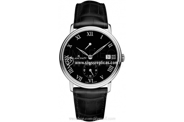 Blancpain Villeret 8 Days Manual Wind 6614-3437-55b Platinum Manual wind