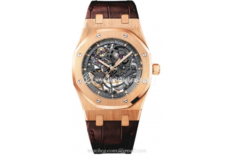 Audemars Piguet Royal Oak Automatic Skeleton 15305or.oo.d088cr.01 18K Rose Gold Automatic