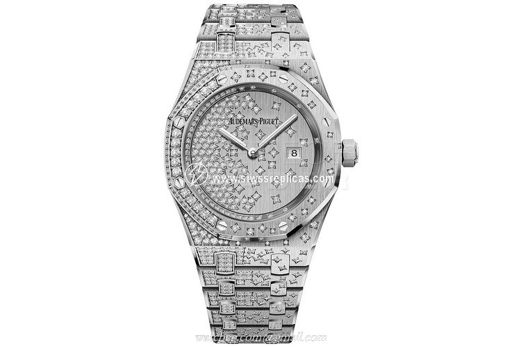 Audemars Piguet Royal Oak Quartz 67654bc.zz.1264bc.01 18kt White Gold Quartz