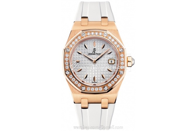Audemars Piguet Royal Oak Lady Quartz 67621or.zz.d010ca.01 18k Rose Gold Quartz