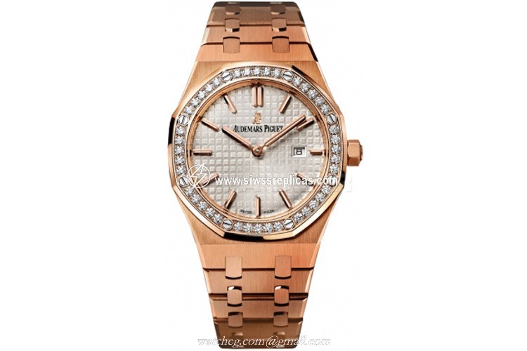 Audemars Piguet Royal Oak Lady Quartz 67651or.zz.1261or.01 18k Rose Gold Quartz 