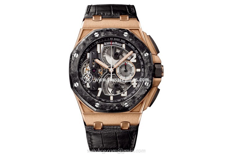 Audemars Piguet Royal Oak Offshore Tourbillon Chronograph 26288OF.OO.D002CR.01 18k Rose Gold Manual Wind