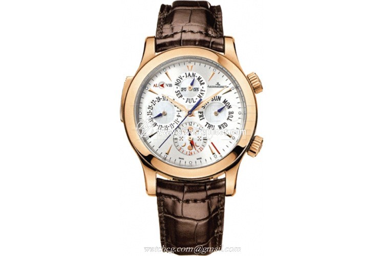 Jaeger LeCoultre Master Grande Reveil Q163242a 18k Rose Gold Automatic