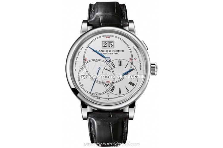 A. Lange & Sohne Richard Lange Perpetual Calendar Terraluna 180.026FE 18k White Gold Manual Wind