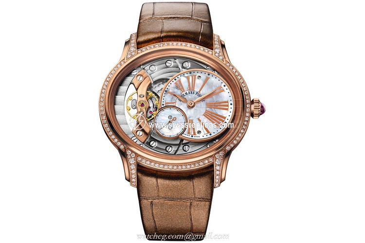 Audemars Piguet Millenary 77247or.zz.a812cr.01 18kt Rose Gold Manual Wind