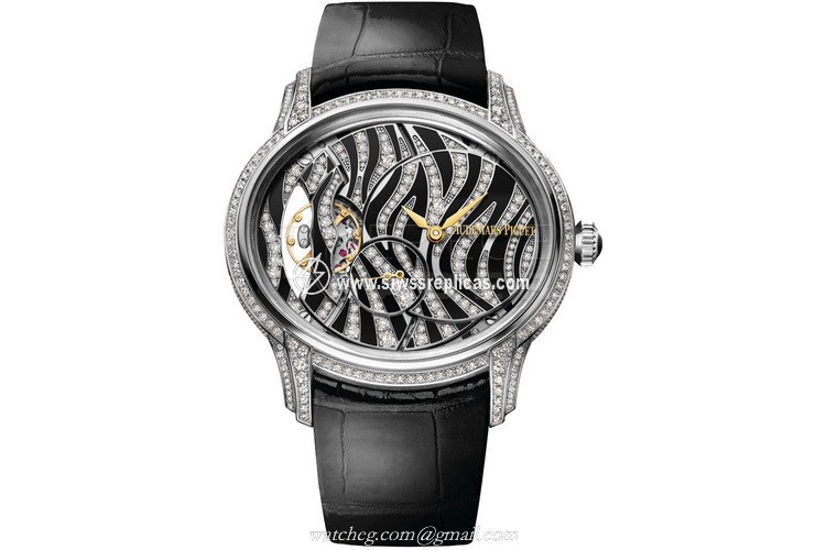 Audemars Piguet Millenary 77249bc.zz.a102cr.01?Zebra 18kt White Gold Manual Wind