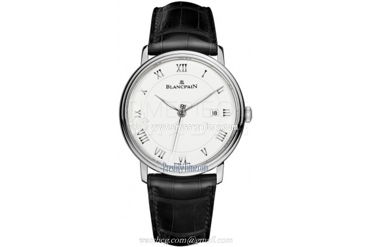 Blancpain Villeret Ultra Slim Seconds & Date Automatic 40mm 6651-1127-55b Stainless Steel Automatic