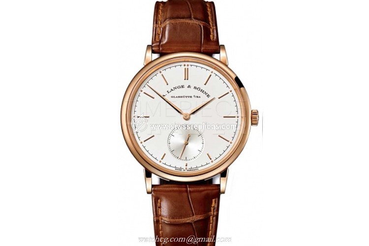 A. Lange & Sohne Saxonia 216.032 18k Rose Gold Manual Winding 