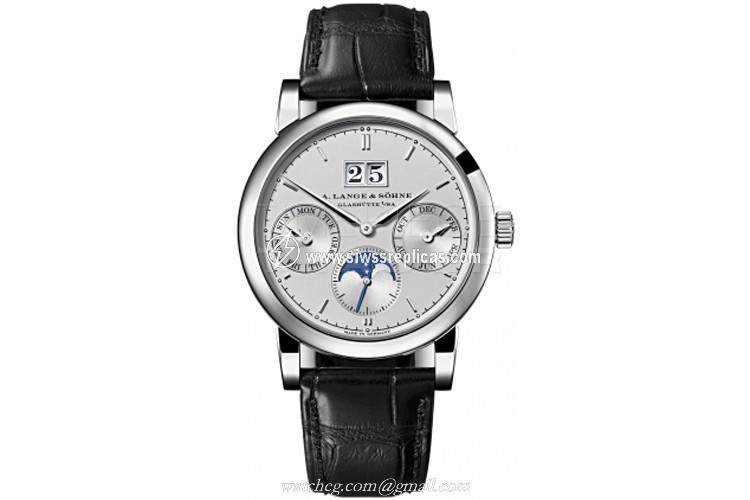 A. Lange & Sohne Saxonia Annual Calendar 330.025 Platinum Automatic