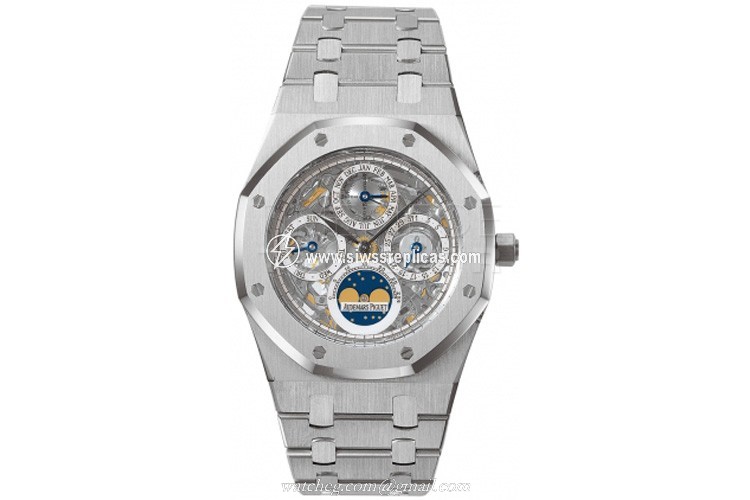 Audemars Piguet Royal Oak Perpetual Calendar Skeleton 25829pt.oo.0944pt.01 Platinum Brushed and Polished Automatic