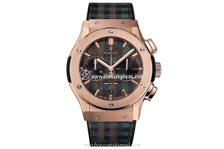 Hublot Classic Fusion 521.OX.2705.NR.ITI17 Tartan King Gold 18kt Rose Gold Automatic