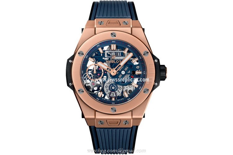 Hublot Big Bang 414.OI.5123.RX King Gold Blue 18kt Rose Gold Manual Wind