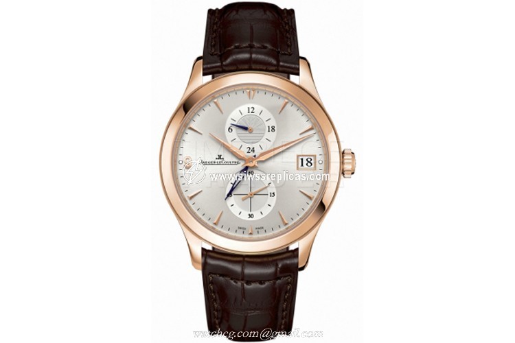 Jaeger LeCoultre Master DualTime Q1622430 18k Rose Gold Automatic 