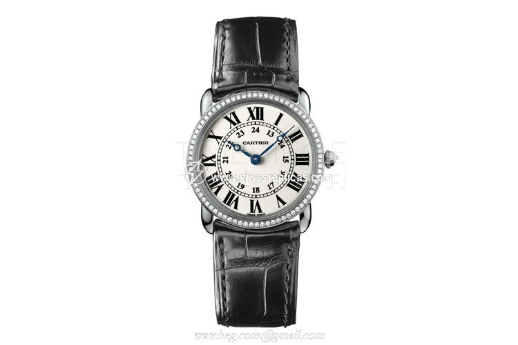 Cartier Ronde Louis wr000251 18kt White Gold Quartz